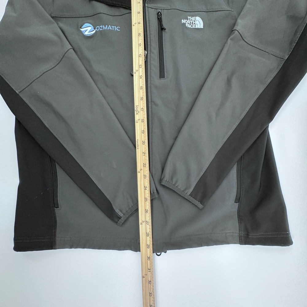 The North Face Gray Softshell Jacket Full Zip Mens Size XL Ozmatic Engineering - Picture 11 of 13